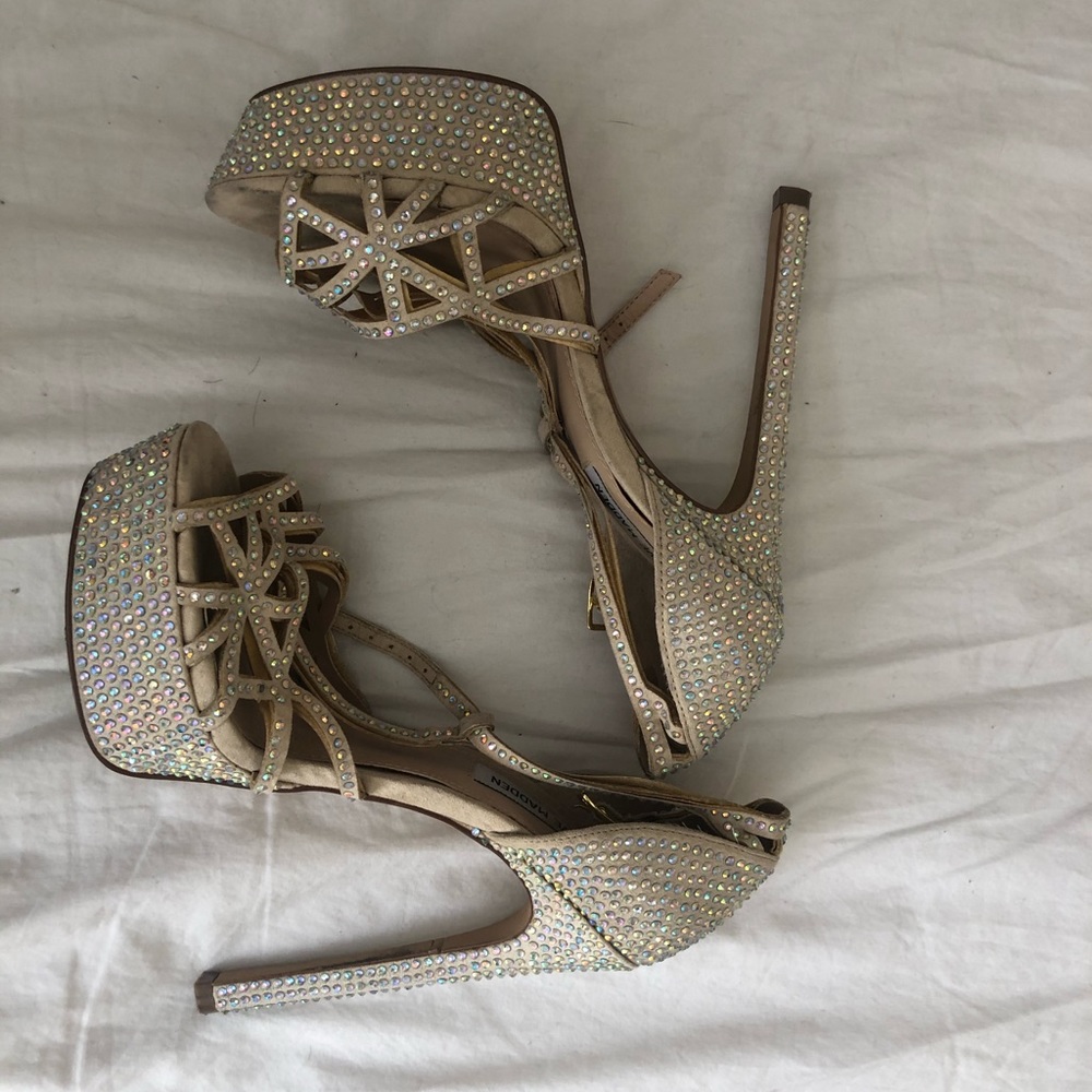 Steven Madden Rhinestone heels - Picture 2 of 3